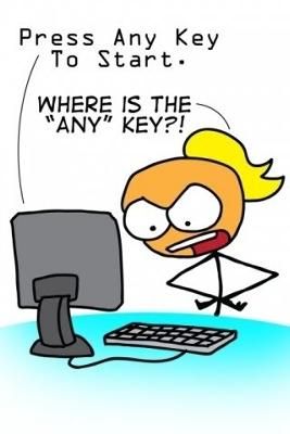 where is the any key?