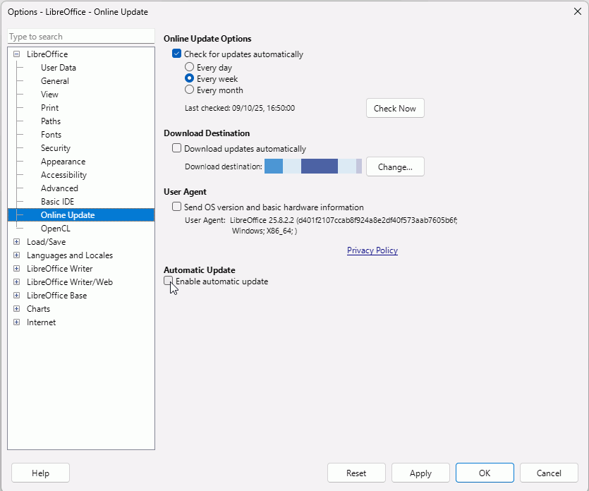 TurnOffAutomaticUpdate