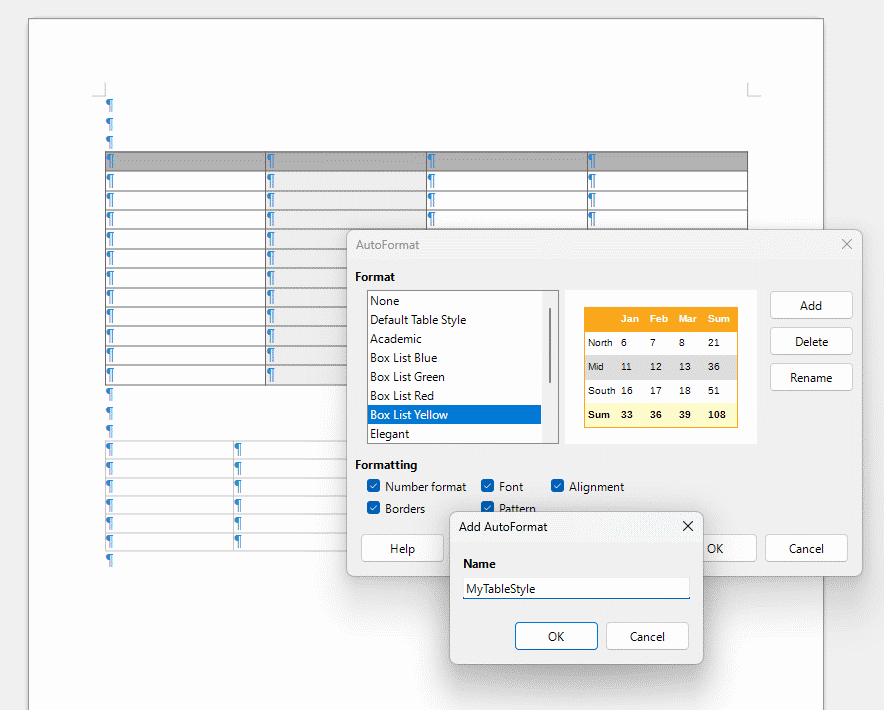 Tableau Banded Rows Unable to create banded rows in tables - English - Ask LibreOffice
