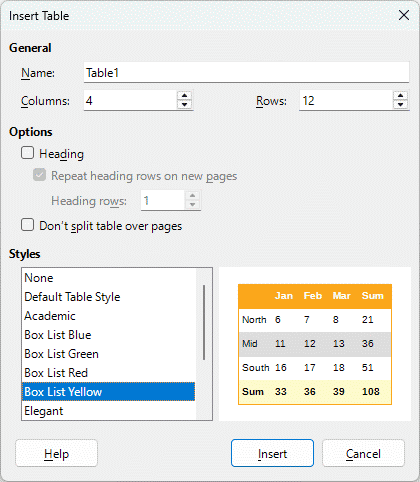 Tableau Banded Rows Unable to create banded rows in tables - English - Ask LibreOffice