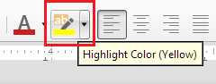 Highlighted Color tool