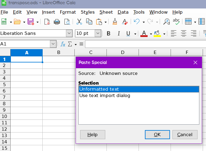 textimpoty - transpose.ods - LibreOffice Calc