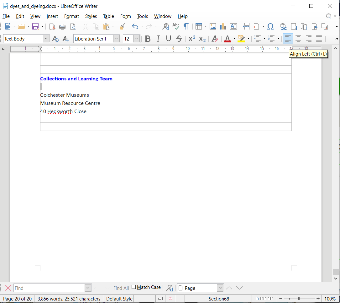 Character count - English - Ask LibreOffice