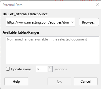 Link to External Data
