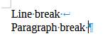 LineBreak&Paragraph