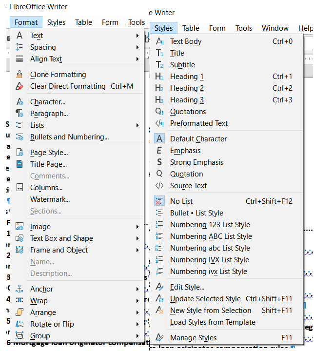 Clear Formatting Not Listed Under Format Or Styles Can T Remove   5fee72800eb7d1ba2e8c29d08b837c63b4775b89 