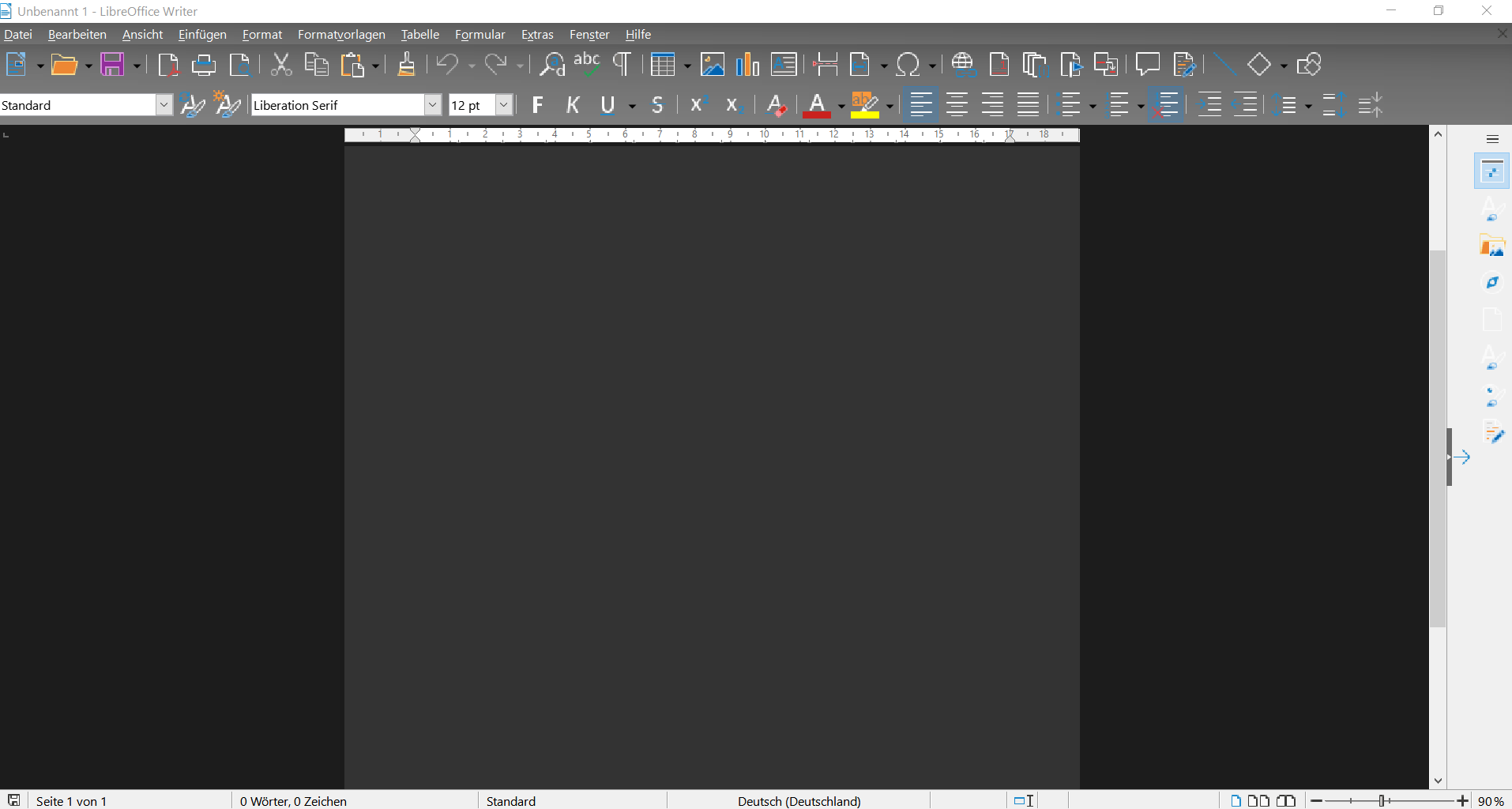 does libreoffice have a dark themes