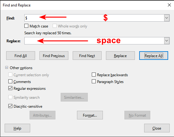 Format YouTube TS to readable format using LO Writer