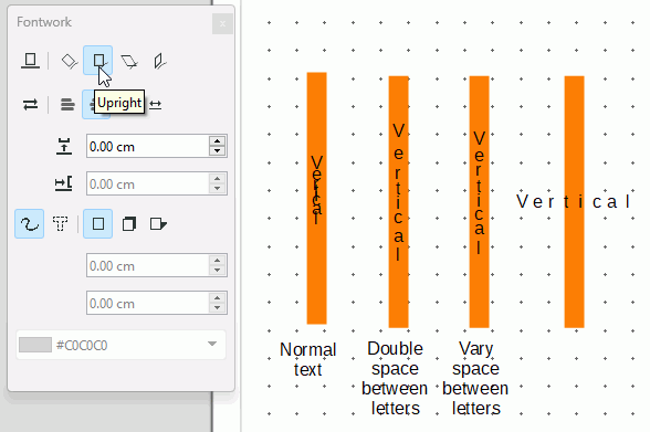 VerticalTextWithFontwork