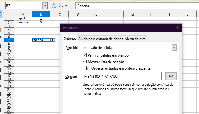 Conditional dropdown list - English - Ask LibreOffice