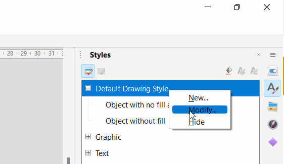 DefaultDrawingModify