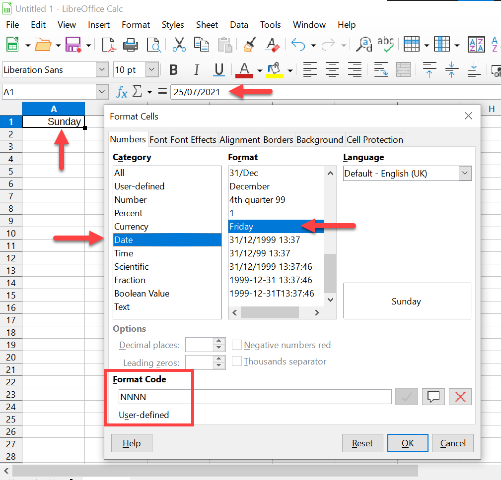 Insert Day Of Week From Date In Excel