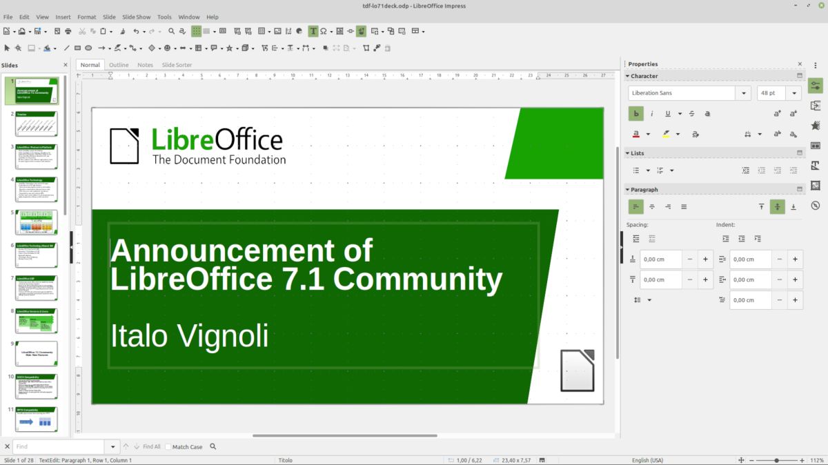 Libreoffice impress дизайн слайдов