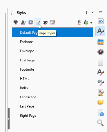 PageStylesPaneSidebar
