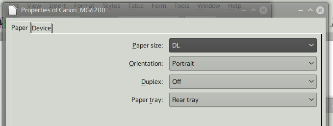 how to print envelopes in libreoffice