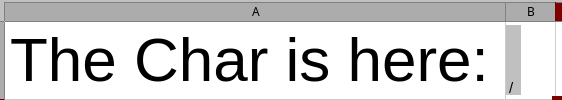 [Calc] How to show zero width space character in libreoffice v26 ...