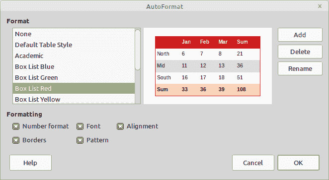 TableStylesAutoformat