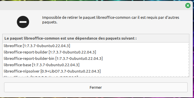 supp LO erreur