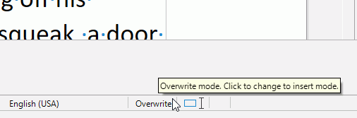 OverwriteModeInStatusBar