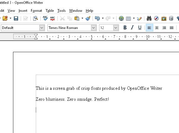 openoffice change default font