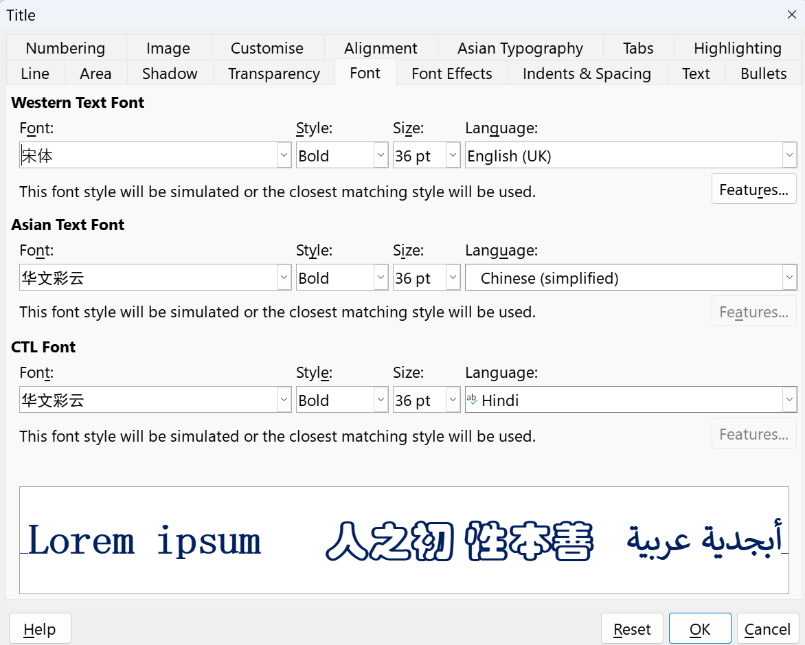 In Impress Chinese Fonts Convert To Confusing Fonts Viewing In MS 