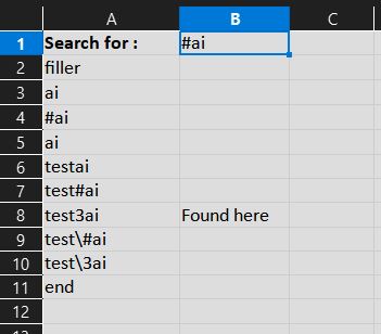 Range.Find VBA method does not handle the