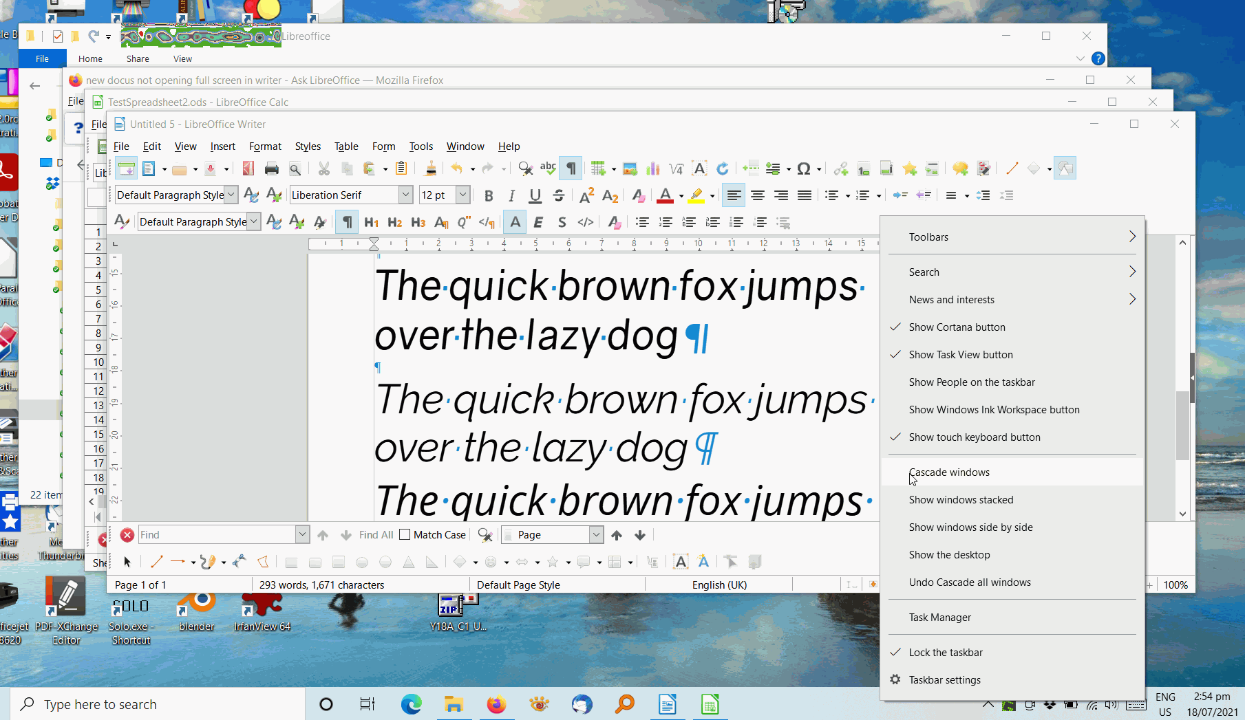 new docus not opening full screen in writer - English - Ask LibreOffice