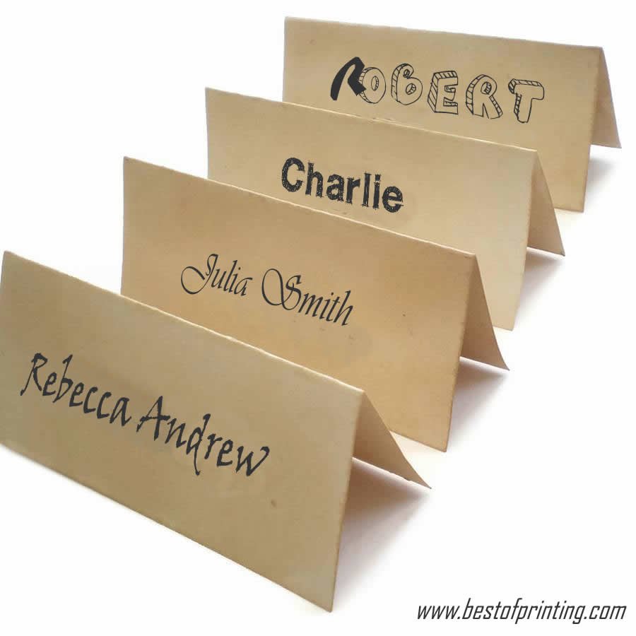 Triangle name card on folded paper [tent paper cards] - English - Ask ...