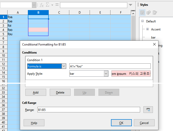 Add text to empty cell based on another cell value English Ask