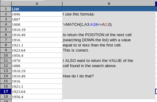 Return The Value Of The Cell Nearest The Top Of A List Which Meets Criteria English Ask 2022