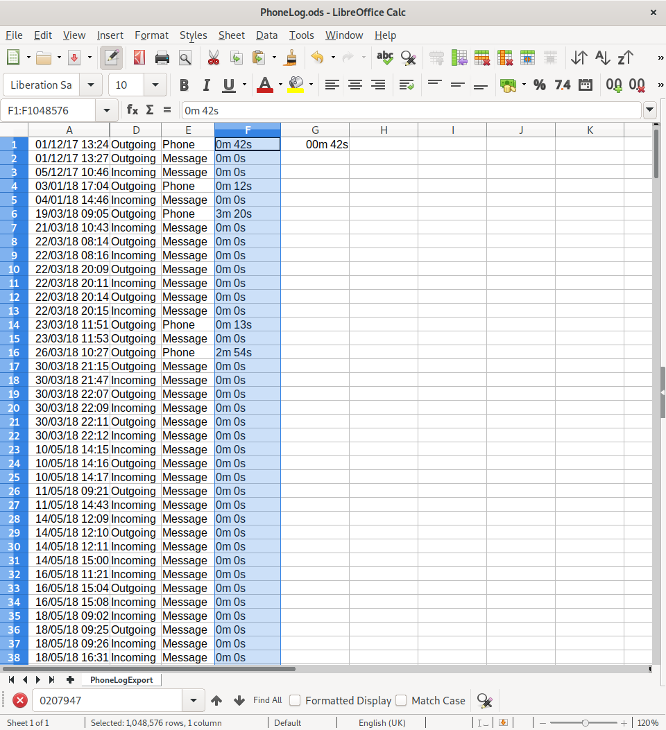 Somar as horas trabalhadas no calc - Português do Brasil - Ask LibreOffice